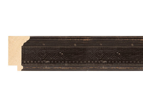 Fotiou Wood Moulding - ANTIQUE DISTRESSED BLACK