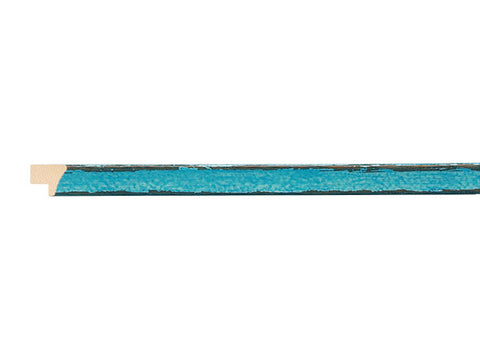 Fotiou Wood Moulding - TEAL DISTRESSED HIGH GLOSS