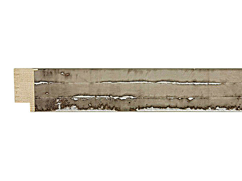 Fotiou Wood Moulding - DISTRESSED STOM GREY W/ SILVER