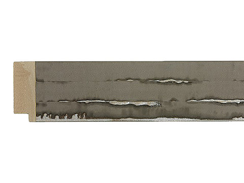 Fotiou Wood Moulding - DISTRESSED STOM GREY W/ SILVER