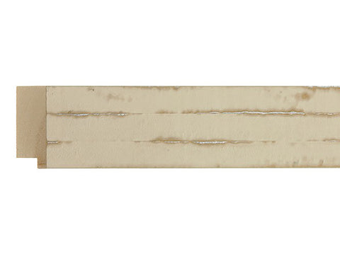Fotiou Wood Moulding - DISTRESSED SAND / WHEAT W/ SILVER