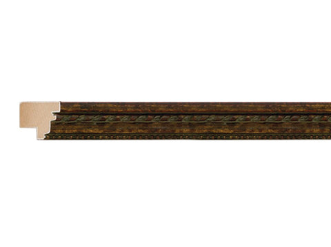 Fotiou Wood Moulding - ORNATE GOLD WITH RED