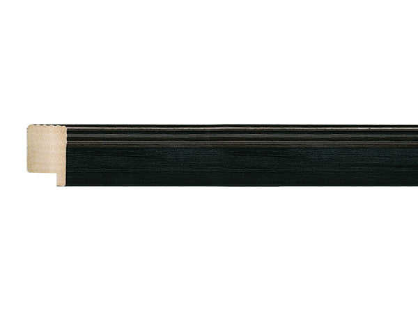 Fotiou Wood Moulding - SMOKED ANTRACITE/ SILVER RIBBED BACK