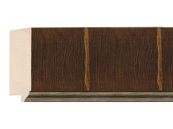 Fotiou Wood Moulding - TUSCANY WALNUT SATIN ON REAL OLIVE VENEER
