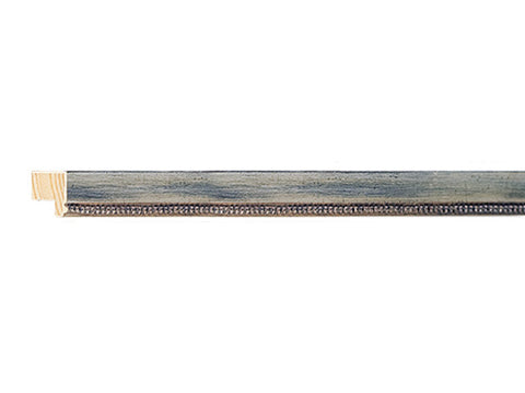 Fotiou Wood Moulding - ANTIQUE SILVER WITH BEADS