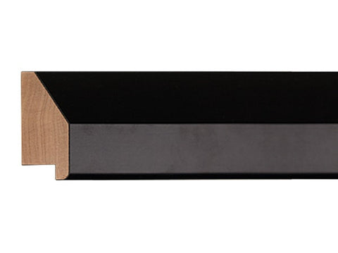 Gemini Wood Moulding - SLANTED BLACK
