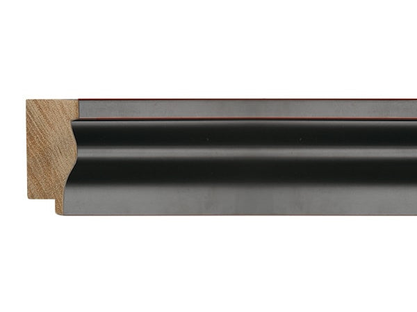Gemini Wood Moulding - SATIN BLACK RED STRIPES