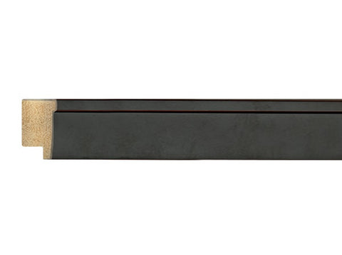 Gemini Wood Moulding - SATIN BLACK RED STRIPES