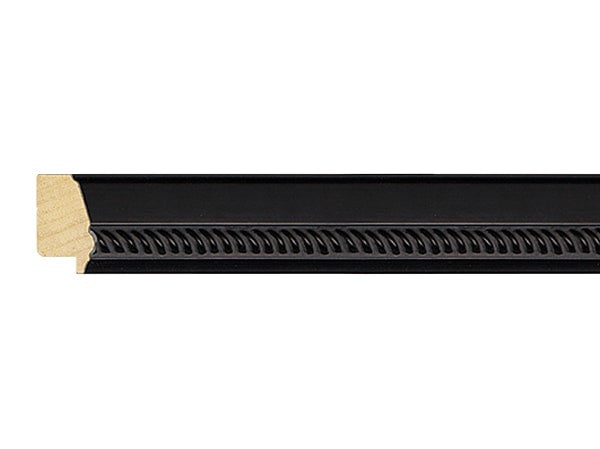 Gemini Wood Moulding - SATIN BLACK ROPE