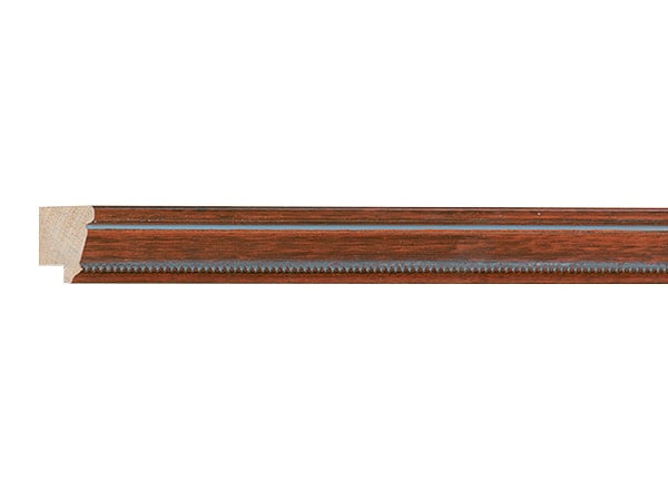 Gemini Wood Moulding - PECAN W/BLUE WASH BEAD/STRIP
