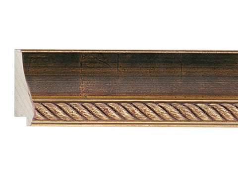 Gemini Wood Moulding - BRONZE W/ BRAIDED LIP