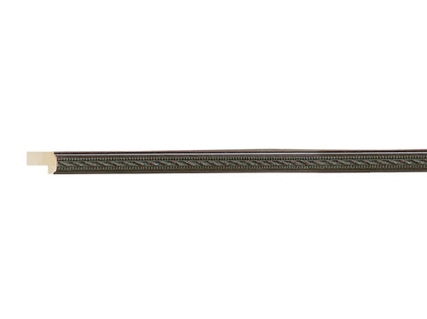 Gemini Wood Moulding - BLACK BRAIDED BEAD