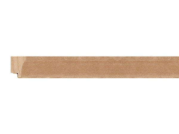Gemini Wood Moulding - BONE SUEDE SCOOP WRAP