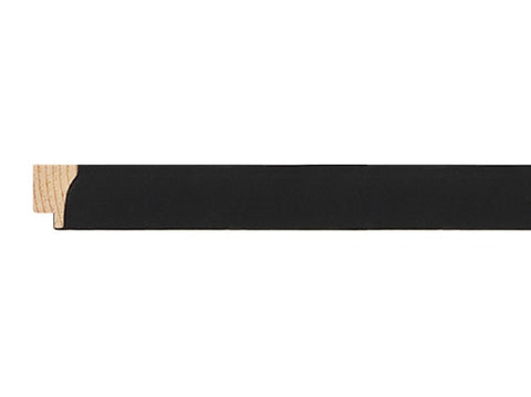 Gemini Wood Moulding - BLACK  SUEDE SCOOP WRAP