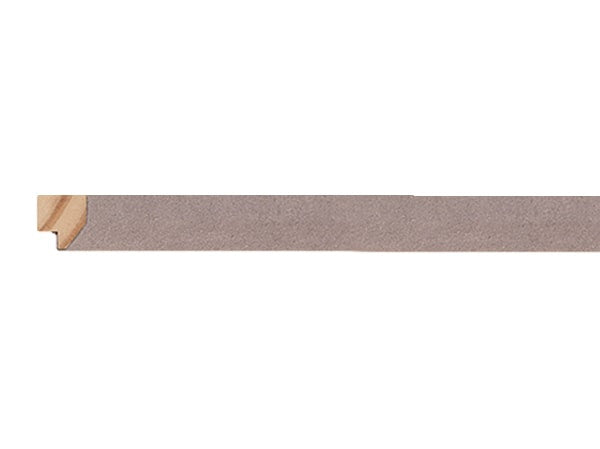 Gemini Wood Moulding - SMOKE SUEDE BEVEL WRAP