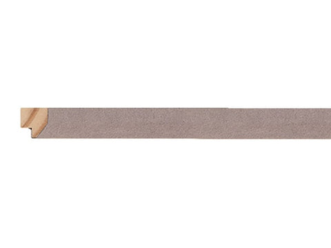 Gemini Wood Moulding - SMOKE SUEDE BEVEL WRAP