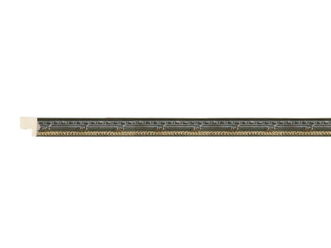 Gemini Wood Moulding - BLACK W/ GOLD LIP