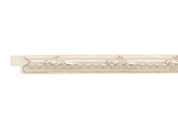 Gemini Wood Moulding - WHITE ORNATE BEADED LIP