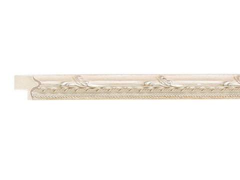 Gemini Wood Moulding - WHITE ORNATE BEADED LIP