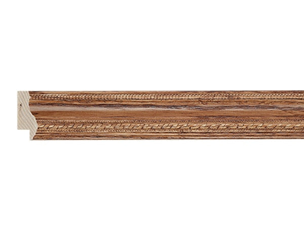 Gemini Wood Moulding - EMBOSSED/ROPE PECAN