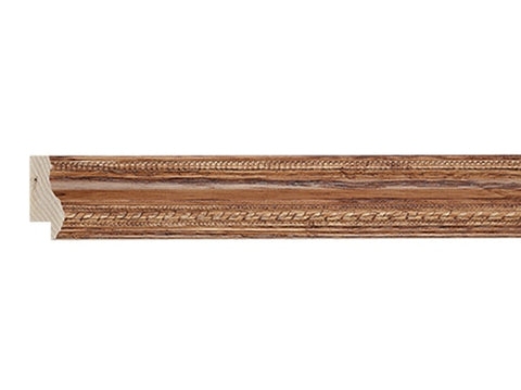 Gemini Wood Moulding - EMBOSSED/ROPE PECAN