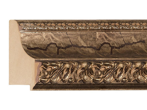 Gemini Wood Moulding - ANTIQUE CRACKLED SILVER