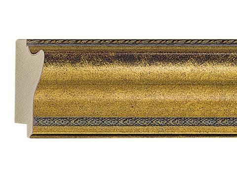 Gemini Wood Moulding - ANTIQUE GOLD/RED SCRATCH