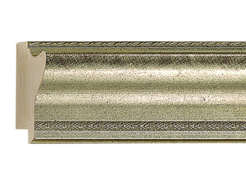 Gemini Wood Moulding - ANTIQUE SILVER/RED SCRATCH