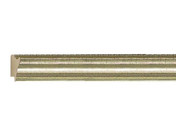 Gemini Wood Moulding - ANTIQUE SILVER RED SCRATCH