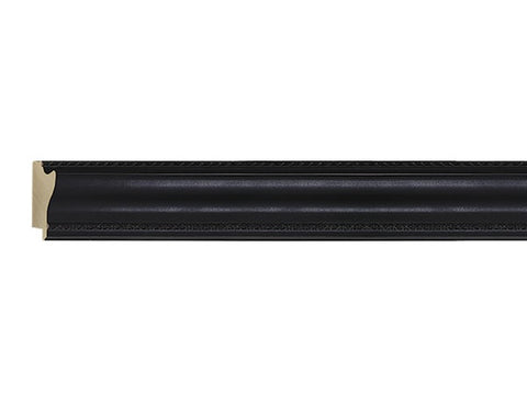 Gemini Wood Moulding - MATTE  BLACK W/ORNATE EDGE
