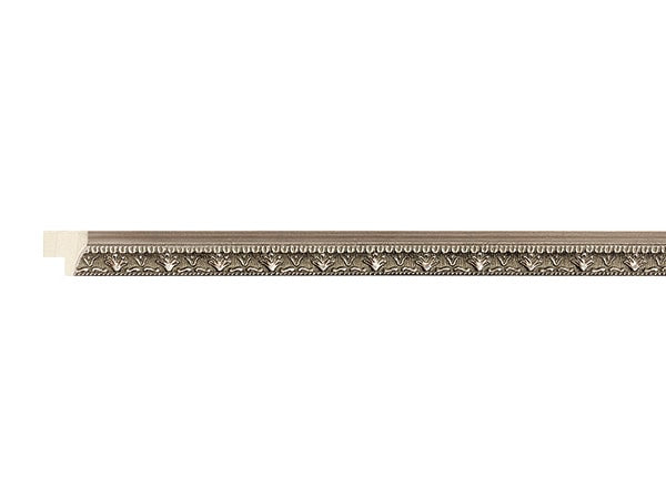 Gemini Wood Moulding - ANTIQUE SILVER RED SCR ORNATE