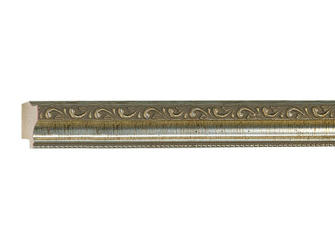 Gemini Wood Moulding - SCRATCHED SILVER ORNATE