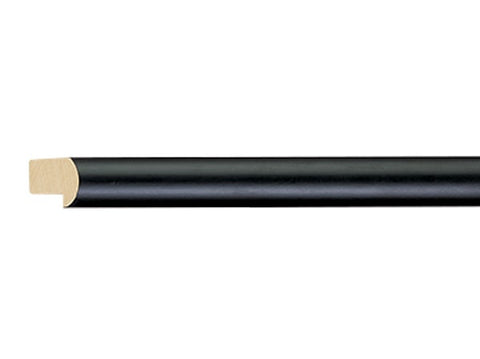 Gemini Wood Moulding - ROUND/TOP BLACK 
