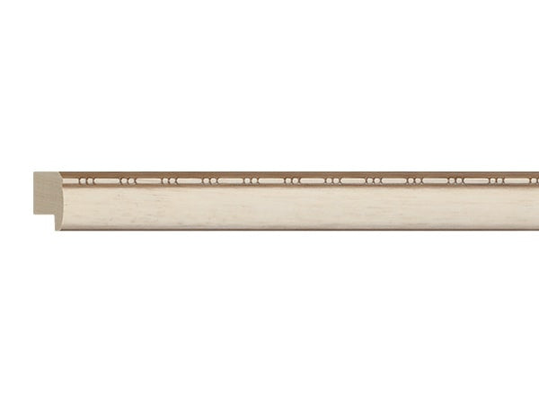 Gemini Wood Moulding - CREAM W/ BEADED LIP