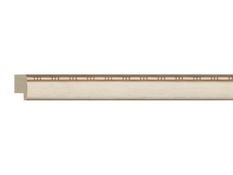Gemini Wood Moulding - CREAM W/ BEADED LIP
