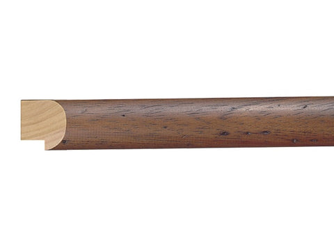 Gemini Wood Moulding - DISTRESSED WALNUT ROUND