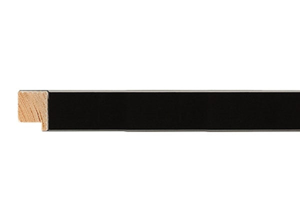 Gemini Wood Moulding - MATTE BLACK W/ SILVER LINES