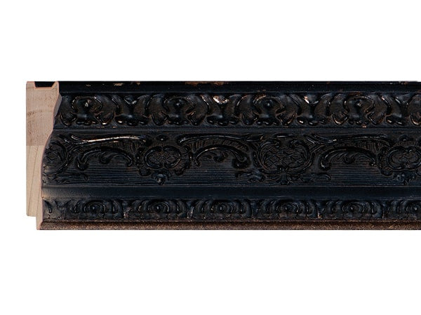 UFP Wood Moulding - BLACK WITH SILVER PARSIENNE