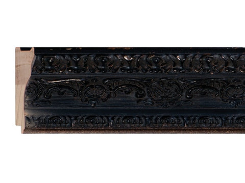 UFP Wood Moulding - BLACK WITH SILVER PARSIENNE