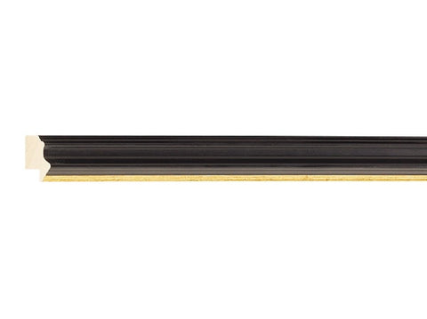 Gemini Wood Moulding - BLACK W/GOLD LIP