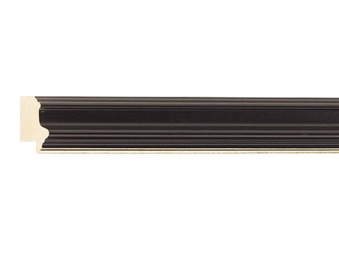 Gemini Wood Moulding - BLACK W/SLIVER LIP