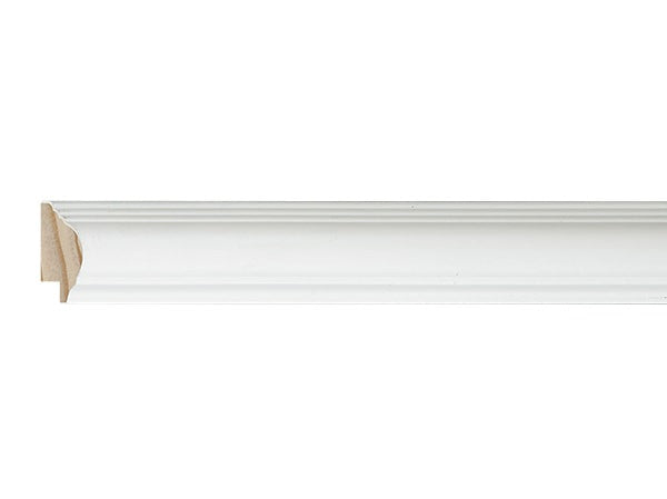 Gemini Wood Moulding - WHITE ROUND TOP