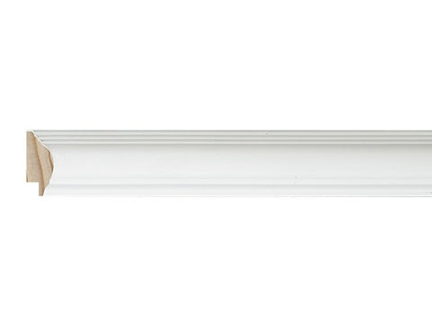 Gemini Wood Moulding - WHITE ROUND TOP