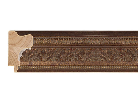 Gemini Wood Moulding - ANTIQUE DARK BROWN GOLD