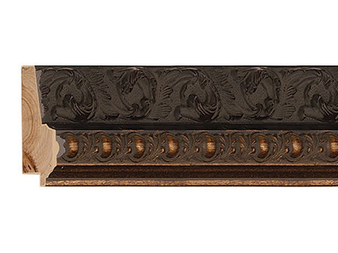 Gemini Wood Moulding - BLACK W/GOLD ORNATE
