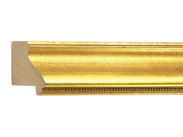 Gemini Wood Moulding - GOLD WITH BEADED LIP