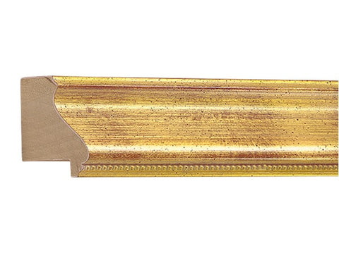 Gemini Wood Moulding - GOLD/BLACK SPECKLE W/BEADED LIP