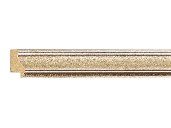 Gemini Wood Moulding - SILVER W/BEADED LIP