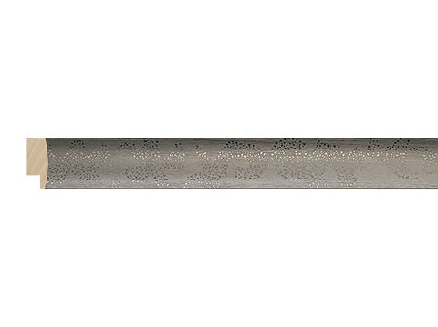 Gemini Wood Moulding - PEWTER W/ DOT DESIGN