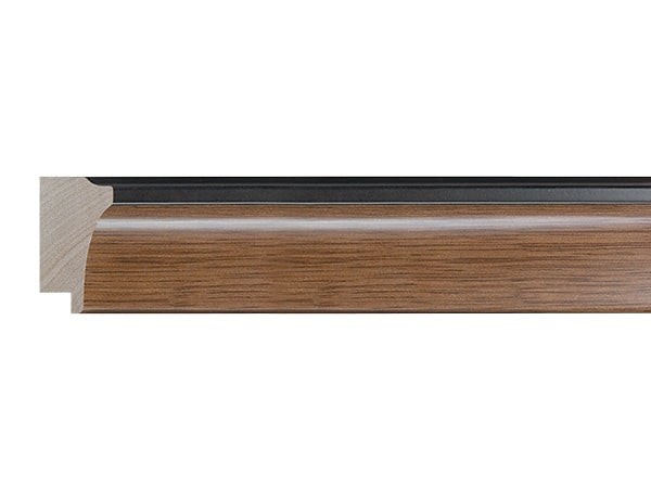 Gemini Wood Moulding - LIGHT WALNUT PANEL/BLACK BACK